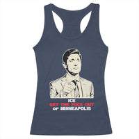 Get The F Out of Minneapolis Racerback Tank Top Mayor Jacob Saying Civil Resistance