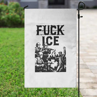 F Ice Riot Protest Graphic Garden Flag Political Resistance Against Ice Violence