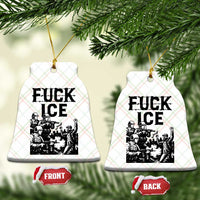 F Ice Riot Protest Graphic Ceramic Ornament Political Resistance Against Ice Violence