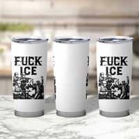 F Ice Riot Protest Graphic Tumbler Cup Political Resistance Against Ice Violence