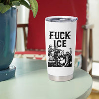 F Ice Riot Protest Graphic Tumbler Cup Political Resistance Against Ice Violence