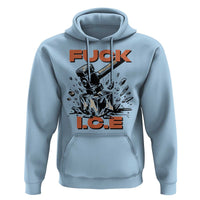Crush Ice Protest Graphic Hoodie Sledgehammer Smash Against Ice Political Resistance