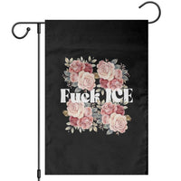 Floral Protest Against Ice Garden Flag Justice and Freedom Political Resistance