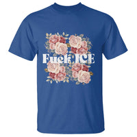 Floral Protest Against Ice T Shirt Justice and Freedom Political Resistance