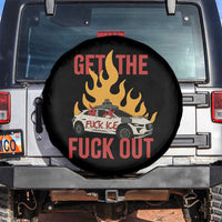 Ice Get the F Out Burning Car Graphic Spare Tire Cover Against Ice Protest Resistance
