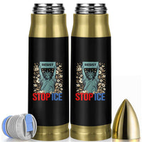 Statue of Liberty Resist Stop Ice Bullet Tumbler Floral Activist for Justice and Freedom