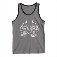 Middle Finger F Ice Tank Top Against Ice Violence Outspoken Resistance