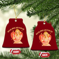 Sugar Spice and F Ice Retro Fairy Ceramic Ornament Feminist Against Ice Protest Political Resistance