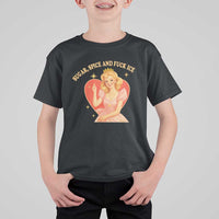 Sugar Spice and F Ice Retro Fairy T Shirt For Kid Feminist Against Ice Protest Political Resistance