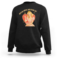 Sugar Spice and F Ice Retro Fairy Sweatshirt Feminist Against Ice Protest Political Resistance