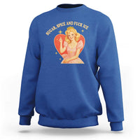 Sugar Spice and F Ice Retro Fairy Sweatshirt Feminist Against Ice Protest Political Resistance
