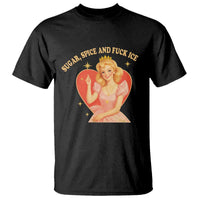 Sugar Spice and F Ice Retro Fairy T Shirt Feminist Against Ice Protest Political Resistance
