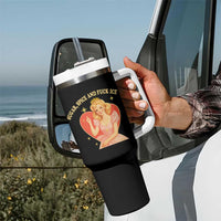 Sugar Spice and F Ice Retro Fairy Tumbler With Handle Feminist Against Ice Protest Political Resistance