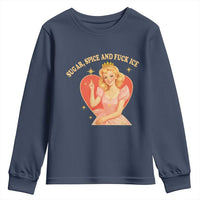 Sugar Spice and F Ice Retro Fairy Youth Sweatshirt Feminist Against Ice Protest Political Resistance