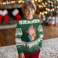 Floral Middle Finger F Ice Ugly Christmas Sweater