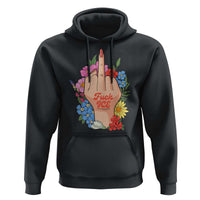 Floral Middle Finger F Ice Hoodie