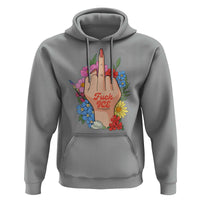 Floral Middle Finger F Ice Hoodie