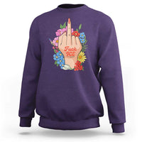 Floral Middle Finger F Ice Sweatshirt
