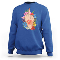 Floral Middle Finger F Ice Sweatshirt