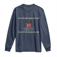 Ice Equals American Gestapo Long Sleeve Shirt Barbed Wire Protest Political Resistance