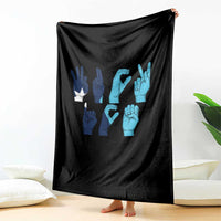 F Ice Out of Minneapolis Hand Signs Throw Blanket State Flag Justice Protest Resistance