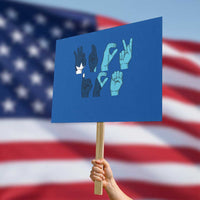 F Ice Out of Minneapolis Hand Signs Protest Sign State Flag Justice Protest Resistance