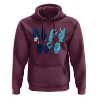 F Ice Out of Minneapolis Hand Signs Hoodie State Flag Justice Protest Resistance