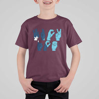 F Ice Out of Minneapolis Hand Signs T Shirt For Kid State Flag Justice Protest Resistance