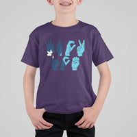 F Ice Out of Minneapolis Hand Signs T Shirt For Kid State Flag Justice Protest Resistance