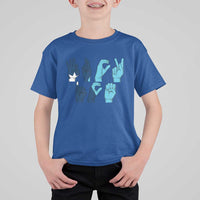 F Ice Out of Minneapolis Hand Signs T Shirt For Kid State Flag Justice Protest Resistance