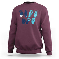 F Ice Out of Minneapolis Hand Signs Sweatshirt State Flag Justice Protest Resistance