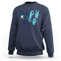 F Ice Out of Minneapolis Hand Signs Sweatshirt State Flag Justice Protest Resistance