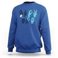F Ice Out of Minneapolis Hand Signs Sweatshirt State Flag Justice Protest Resistance