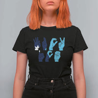 F Ice Out of Minneapolis Hand Signs T Shirt For Women State Flag Justice Protest Resistance