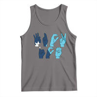 F Ice Out of Minneapolis Hand Signs Tank Top State Flag Justice Protest Resistance