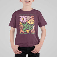 The Only Thing More Powerful Than Hate Is Love T Shirt For Kid Retro Floral Bunny Inspirational Quote