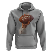 Together We Are America Bunny Holding Football Hoodie Unity Game Day Inspirational Quote