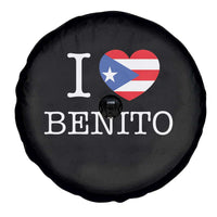 I Love Benito Puerto Rico Flag Heart Spare Tire Cover Boricua Music Fan Game Day Everyday