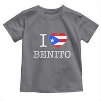 I Love Benito Puerto Rico Flag Heart Toddler T Shirt Boricua Music Fan Game Day Everyday