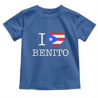 I Love Benito Puerto Rico Flag Heart Toddler T Shirt Boricua Music Fan Game Day Everyday