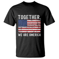 Together We Are America Vintage Football T Shirt Classic Patriotic Sports Bunny Inspirational Quote
