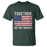 Together We Are America Vintage Football T Shirt Classic Patriotic Sports Bunny Inspirational Quote