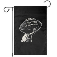 Together We Are America Vintage Football Garden Flag Patriotic Sports Pride Bunny Inspirational Quote
