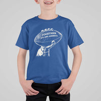 Together We Are America Vintage Football T Shirt For Kid Patriotic Sports Pride Bunny Inspirational Quote
