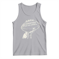 Together We Are America Vintage Football Tank Top Patriotic Sports Pride Bunny Inspirational Quote