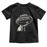 Together We Are America Vintage Football Toddler T Shirt Patriotic Sports Pride Bunny Inspirational Quote