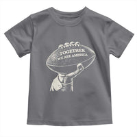 Together We Are America Vintage Football Toddler T Shirt Patriotic Sports Pride Bunny Inspirational Quote
