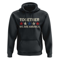 Together We Are America Patriotic Unity Hoodie Vintage Red White Blue Stars Bunny Inspirational Quote