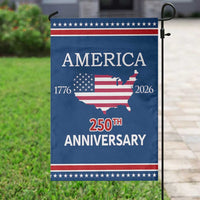 America 250th Anniversary 1776 2026 Patriotic USA Map Garden Flag 250 Years of Freedom American Flag 4th of July Independence Celebration