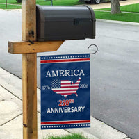 America 250th Anniversary 1776 2026 Patriotic USA Map Garden Flag 250 Years of Freedom American Flag 4th of July Independence Celebration